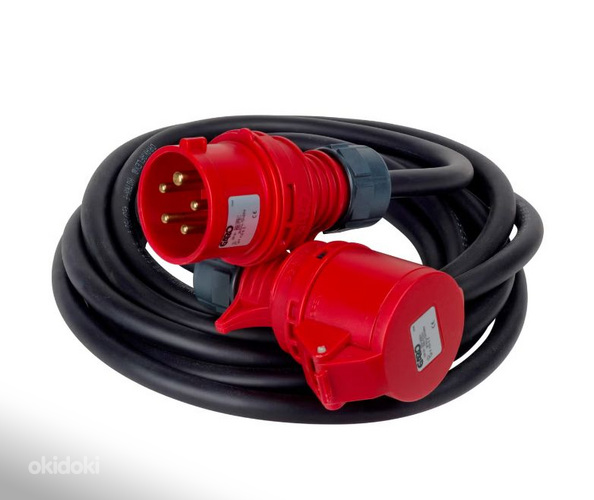 Pikendusjuhe 400 V, 3-faasiline, 16 A, IP44, Valmistaja:GARO