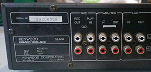 KENWOOD STEREO GRAPHIC EQUALIZER GE-800 (7 foto / 7)