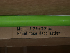 3D Carbon autokile / karbon kiled 1,27m (1 foto / 2)