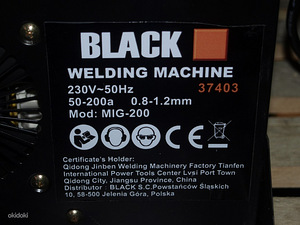 Новая MIG сварка Black 200 с газом (3 фото из 3)