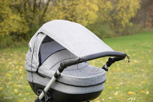 Sun visor and rain cover for baby stroller (foto #1)
