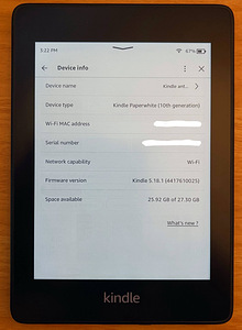 Kindle Paperwhite gen. 10 (32 GB, No Ads) (7 foto / 7)