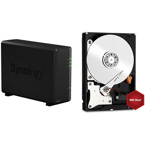 DiskStation® DS118 NAS + 2tb WD Red HDD