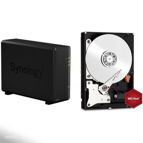 DiskStation® DS118 NAS + 2tb WD Red HDD (foto #1)