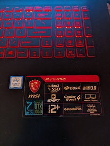 MSI GL72M 7RDX 17.3" / 1050 / 128GB SSD + 1T HDD (2 foto / 2)