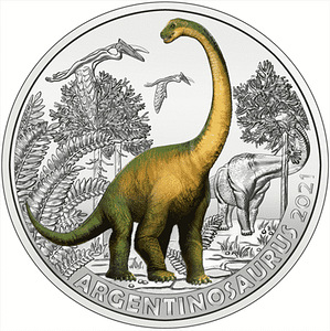 AUSTRIA 3 EURO 2021 - Argentinosaurus (1 foto / 2)