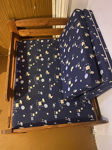 Раздвижная кровать с ящиком для белья