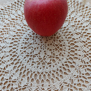 Linik ümbes 32 cm,KÄSITÖÖ. 100%puuvill. Värv beež (3 foto / 5)