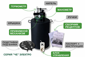 Автоклав электрический 40L/32 банок (Универсальный) (6 фото из 6)