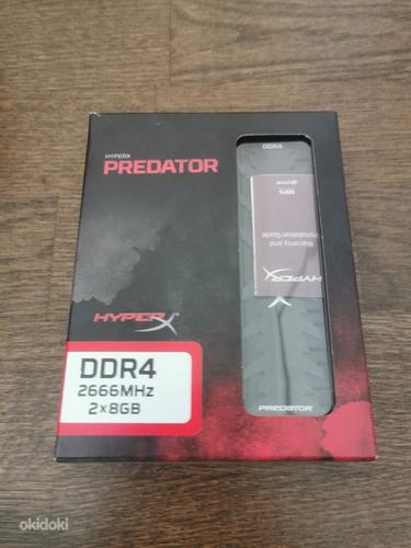 DDR4 2666MHz HyperX Predator (2 x 8) Kokku 16 GB Ram (foto #2)