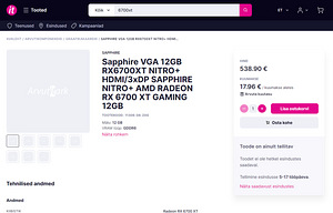 Lauaarvuti Ryzen 5 5600x / RX 6700 XT 12GB / B550 / 2x SSD / (8 foto / 8)