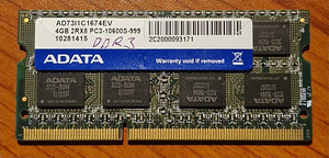 DDR 3 4GB ноутбук (1 фото из 1)