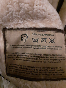 Ehtsast nahast lambanahast mantel ja lambanahk (4 foto / 4)