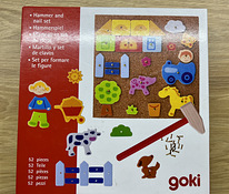Goki Hammer and Nail set, puidust mänguasi