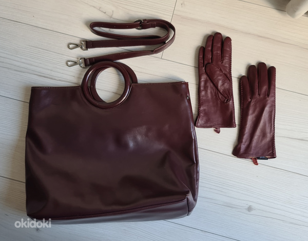 Комплект: сумка + кожаные перчатки (фото #1)