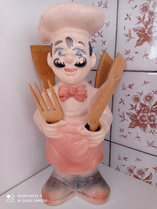 Keraamiline kokk, kõrgus 30 cm (1 foto / 4)