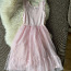 Светло-розовое платье H&M с ожерельями, размер 134-140 см (8-10a) (фото #2)