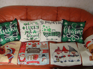 5 padja+ 9 padjapüüri, diivanile v voodile,ilus deco (2 foto / 2)