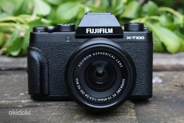 Fujifilm X-T100 + 15-45mm KIT, black (фото #1)