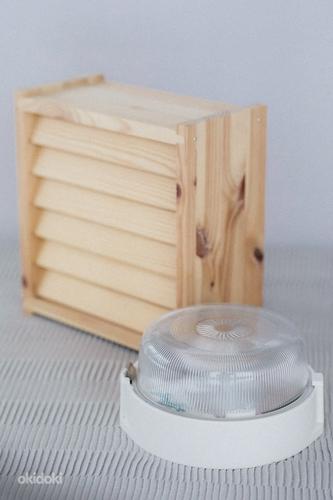НОВИНКА Светильник для сауны Ensto с решеткой из сосны (фото #3)