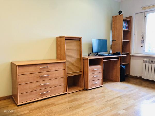 Комплект мебели - комод, шкаф для одежды, письм.стол,2 полки (фото #1)
