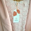 Розовое платье с двойной юбкой и широким поясом (фото #2)
