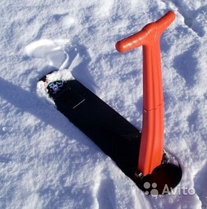 Сноуборд (снегокат). Снежный самокат для зимы