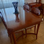 Раздвижной обеденный стол + 6 стульев, итальянская мебель (фото #2)