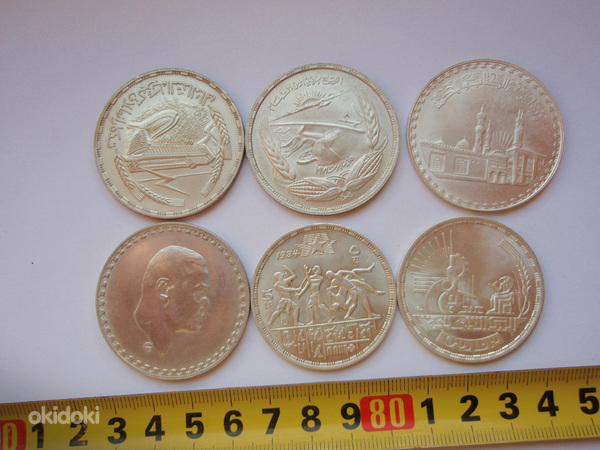 Египетские серебряные монеты (фото #1)