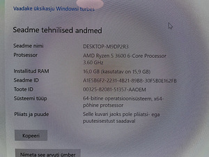 Lenovo Legion mänguriarvuti - Ryzen 5 3600, NVIDIA RTX 3060 (5 foto / 7)