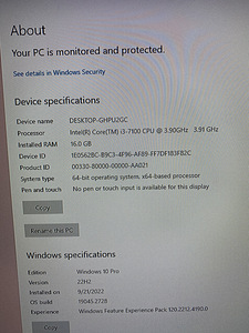 Lauaarvuti GTX 1050, I3 7th gen, 16gb ram, 120 SSD (4 foto / 6)