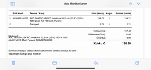 Монитор aOC 24G2SPU/BK (23,8") FullHD 165 Гц, с гарантией (3 фото из 3)