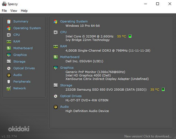Ноутбук Dell Vostro 3560 - Intel I5 / 4GB RAM / 250gb SSD (фото #8)