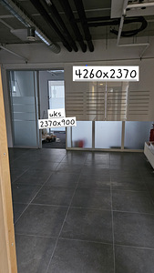 Alumiiniumprofiilidega klaasvaheseinad koos lükanduksega (3 foto / 3)
