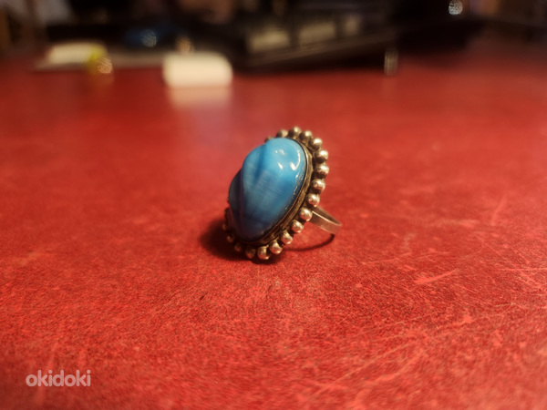 Кольцо с серебряным камнем (фото #3)
