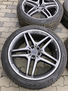 Оригинальные литые диски + резина - Mercedes 265/40 R21 ML/GLE (5 фото из 7)