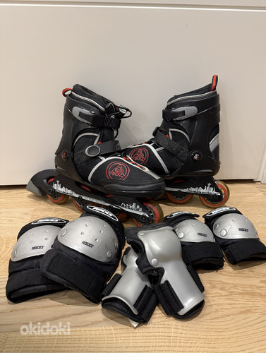 Laste reguleeritavad rulluisud K2 Merlin Youth 35–40 + kaits