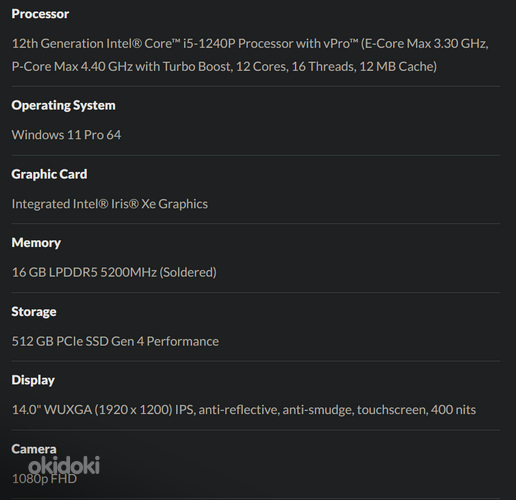 Uus Lenovo ThinkPad X1 Yoga Gen 7, 16GB i5-1240P (фото #3)