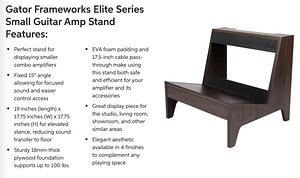 Kitarrivõimendi alus Gator Frameworks Elite Series (2 foto / 2)