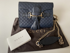Bron! Gucci GG midnight blue Emily bag (2 foto / 9)