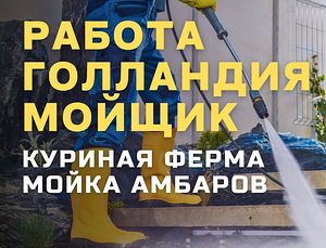 Работник фермы (мойка амбаров)