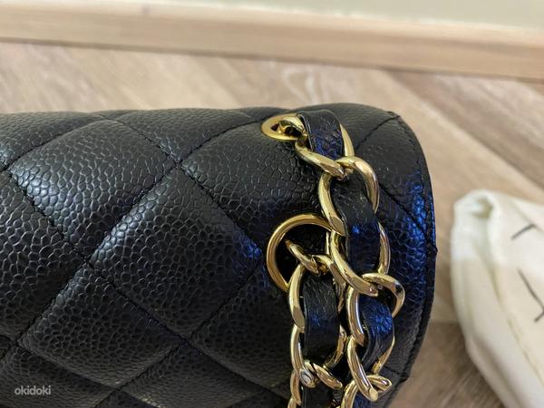 Authentic Chanel 2.55 Medium Double Flap Bag Black Caviar (foto #5)