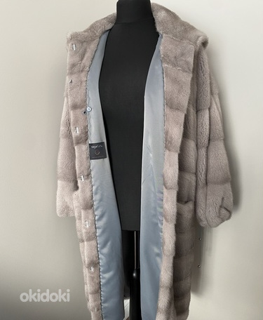 Mink fur with hood - Норковая шуба с капюшоном