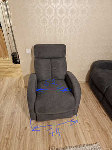 Diivan recliner ja tugitool (5 foto / 5)