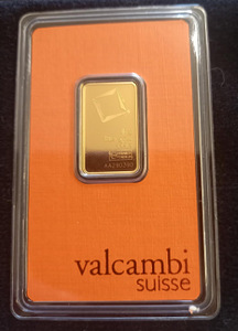 VALCAMBI ПЛИТА 10Г 999* (2 фото из 2)