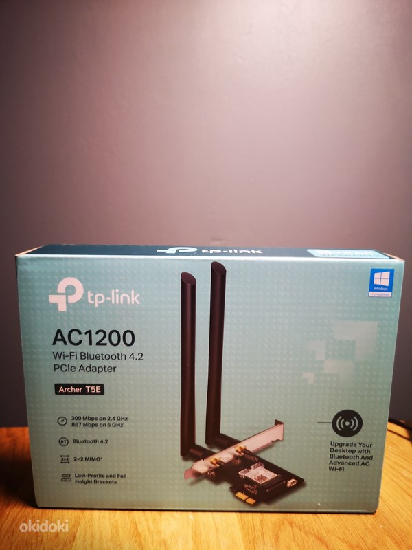 TP-Link WiFi AC1200 PCIe adapter - Tallinn, Arvuti lisaseadmed – okidoki