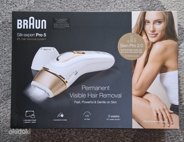 Braun fotoepilaator. Uus.