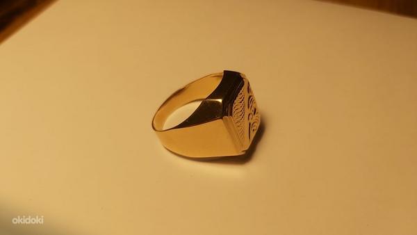 Золотое мужское кольцо (фото #5)