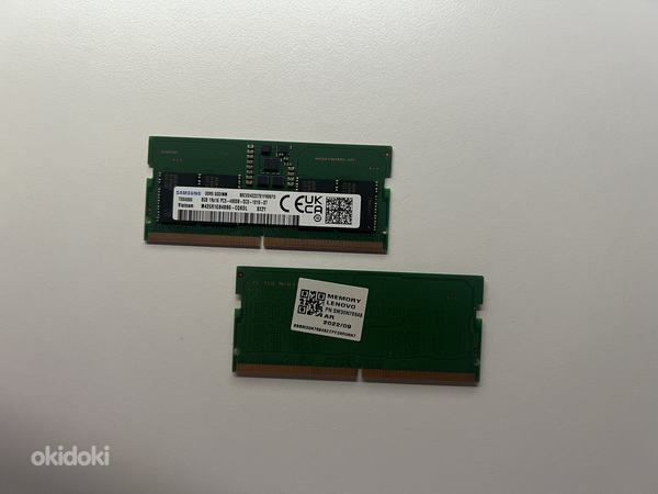Sülearvuti mälu DDR5 4800 Mhz SODIMM 16gb (2x8GB) Samsung (foto #2)