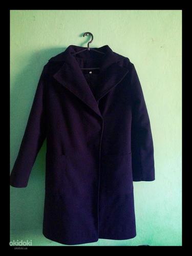 Пальто женское демисезонное (чёрное) (фото #1)